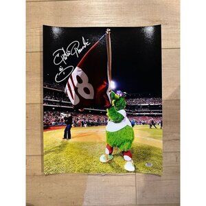 Phillie Phanatic signed autographed Philadelphia Phillies 16x20 Photo PSA